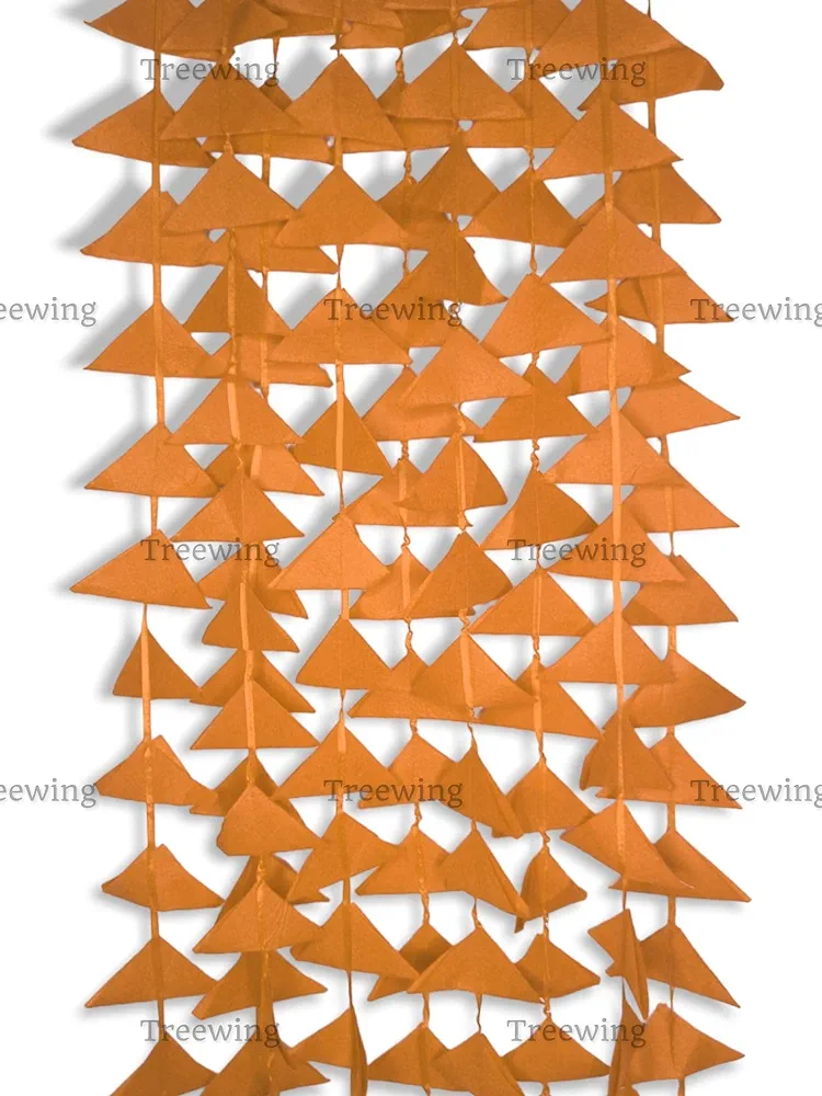 Treewing Decorative Triangle Net Cloth Garlands 4ft. Hanging for Mehndi,  Haldi, Wedding, Party Décor/Backdrops, Home Décor, Color Theme Party,  Festivals (Triangle Hanging (Orange), 5) – Shopairgo